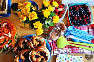 Brotzeit für Kinder im Biergarten