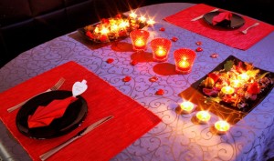 Valentingstag Tischdeko