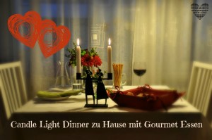 Candle Light Dinner zu Hause